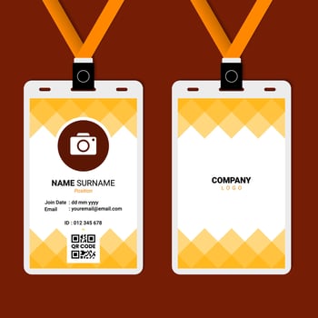 ID Card Design for Business or Company vector