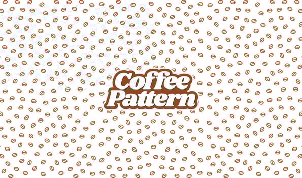 coffee beans pattern. background coffee beans pattern. Seamless Coffee Bean Pattern for packaging. coffee beans wallpaper. vector