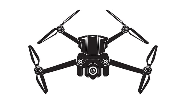 Drone design template vector