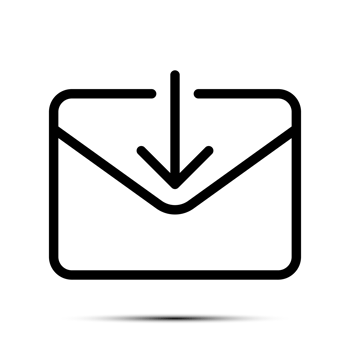 Trendy Email Icon, Message Icon, Mail Icon, Inbox Sign, Messaging Symbol, Envelope Black And White, Letter Sending Message png