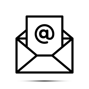 Trendy Email Icon, Message Icon, Mail Icon, Inbox Sign, Messaging Symbol, Envelope Black And White, Letter Sending Message png