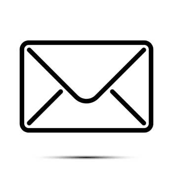Trendy Email Icon, Message Icon, Mail Icon, Inbox Sign, Messaging Symbol, Envelope Black And White, Letter Sending Message png
