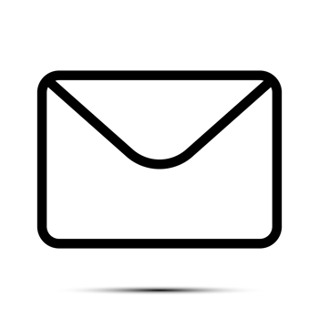 Trendy Email Icon, Message Icon, Mail Icon, Inbox Sign, Messaging Symbol, Envelope Black And White, Letter Sending Message png
