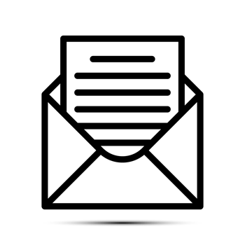 Trendy Email Icon, Message Icon, Mail Icon, Inbox Sign, Messaging Symbol, Envelope Black And White, Letter Sending Message png