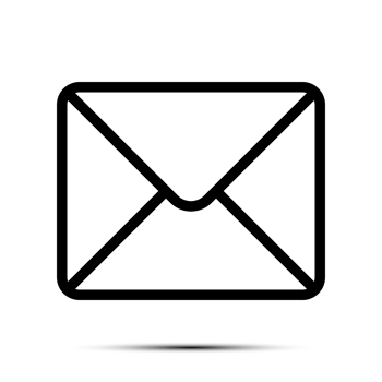 Trendy Email Icon, Message Icon, Mail Icon, Inbox Sign, Messaging Symbol, Envelope Black And White, Letter Sending Message png