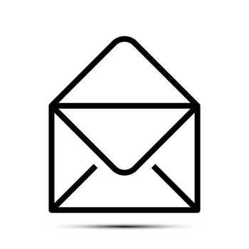 Trendy Email Icon, Message Icon, Mail Icon, Inbox Sign, Messaging Symbol, Envelope Black And White, Letter Sending Message png