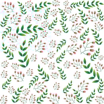 leaves watercolor seamless patterns vector