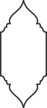 Ramadan frame shape. Islamic window and door icon. Arabic oriental arch. Outline arabesque traditional template png