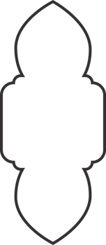 Ramadan frame shape. Islamic window and door icon. Arabic oriental arch. Outline arabesque traditional template png