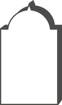 Ramadan minimal Y2K frame. Islamic boho arch. Aesthetic modern element for post and card. Outline minimalistic decorative template png