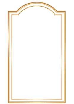 Ramadan window frame shape. Islamic golden arch. Muslim mosque element of architecture with ornament. Turkish gate and door png