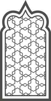 Ramadan window with pattern. Arabic frame of mosque door. Islamic design template. Oriental decoration with ornament. png
