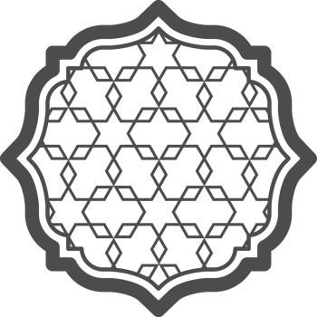 Ramadan window with pattern. Arabic frame of mosque door. Islamic design template. Oriental decoration with ornament. png