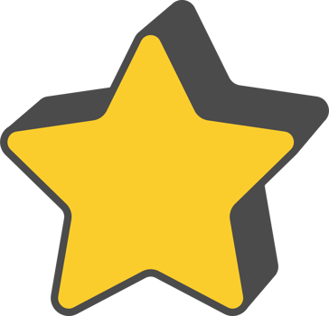 Abstract geometric element. Neobrutalism graphic shape. Minimal groovy Y2k retro sticker. Retro label. Simple yellow star png