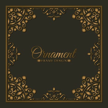 Elegant decorative frame design background vector