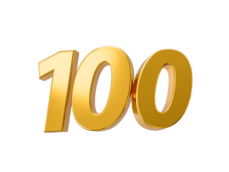100 percent off on sale. Gold percent 100th Anniversary celebration 3D Golden numbers 3d Illustration png