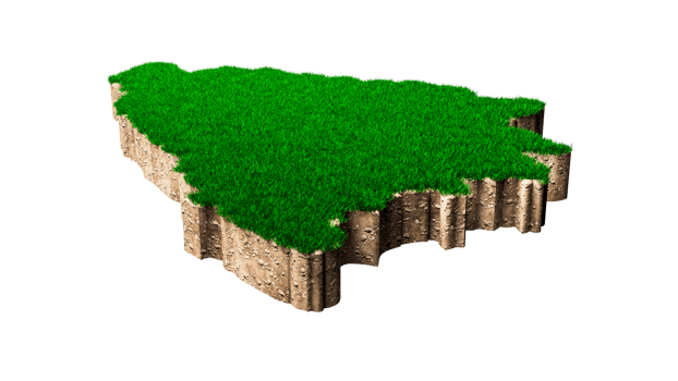 Bosnia and Herzegovina Map soil land geology cross section with green grass and Rock ground texture 3d illustration png
