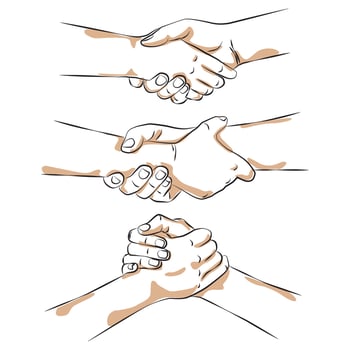 Handshake - vector illustrations
