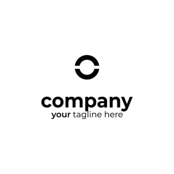 Symbol O letter logo on white background, can be used for art companies, sports, etc vector
