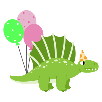 Dinosaur party Clipart. happy dino png