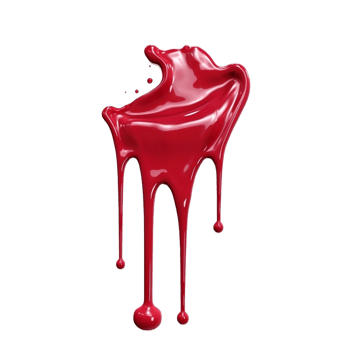 red liquid dripping on a transparent background png