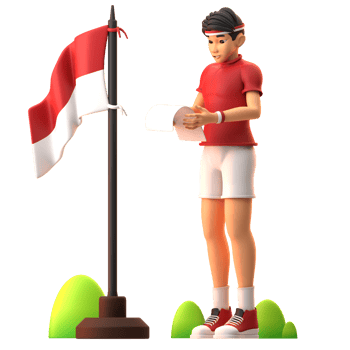 Character Independence Day Of Indonesia png