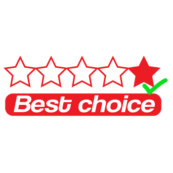 Best choice with stars  button web banner templates. Promotional sale badge and retail paper stickers. png
