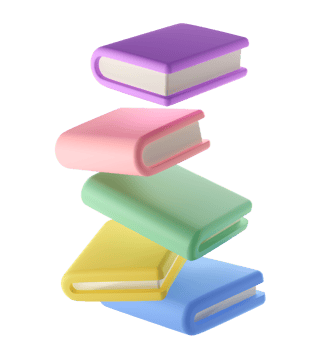 3D Stack of Closed Book in air Icon. Isolated with clipping path. Render Educational Literature. Reading Education back to school concept png