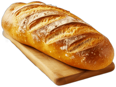 Freshly baked bread AI Generated png