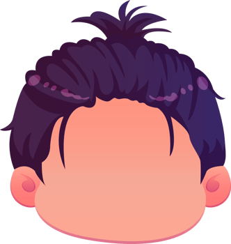 cute cartoon face kawaii boy png