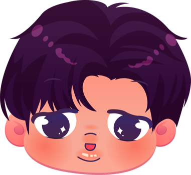 cute cartoon face kawaii boy png