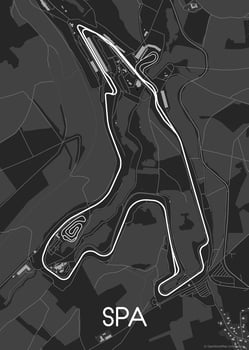 Circuit of Spa-Francorchamps map vector