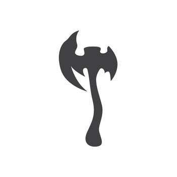 Axe Logo, Wood Cutting Tool, Lumberjack Vector, Simple Minimalist Design, Symbol Template vector
