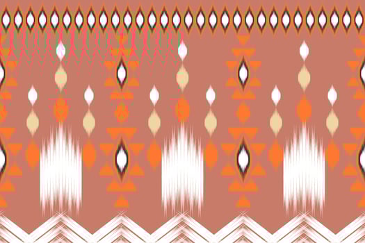 Ikat paisley seamless pattern, traditional seamless pattern, aztec style, embroidery, abstract, vector, design illustration for texture, fabric, print. vector