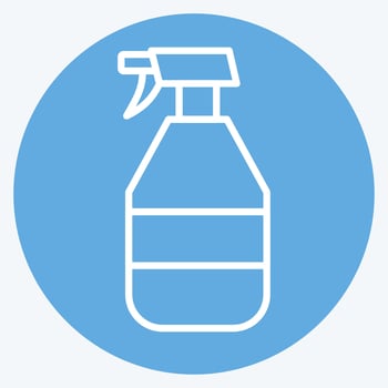 Icon Cleaning set. related to Spare Parts symbol. blue eyes style. simple design editable. simple illustration vector