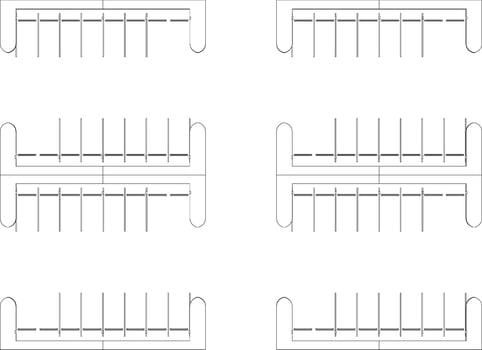 3D illustration of solar carport vector