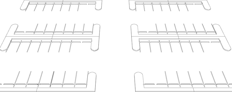 3D illustration of solar carport vector