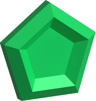 3d rendered pentagon gem crystal jewelry png