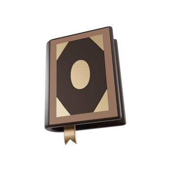 quran icon 3d render illustration png