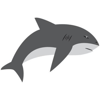 Shark cartoon character. png