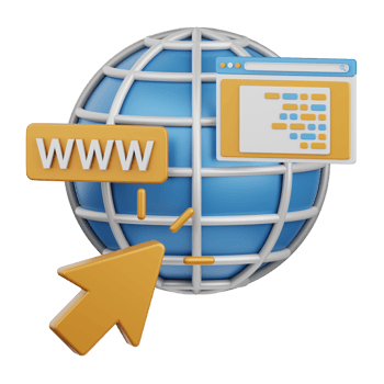 3d rendering web publishing isolated useful for technology, programming, development, coding, software, app, computing, server and connection design element png