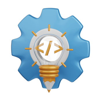 3d rendering creative coding isolated useful for technology, programming, development, coding, software, app, computing, server and connection design element png