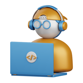 3d rendering programmer isolated useful for technology, programming, development, coding, software, app, computing, server and connection design element png