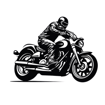 Black motorcycle club logo isolated png