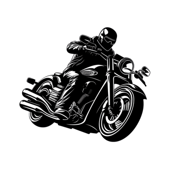 Black motorcycle club logo isolated png