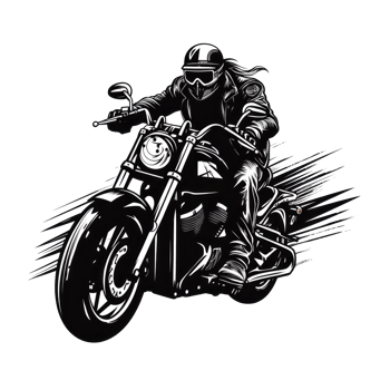 Black motorcycle club logo isolated png