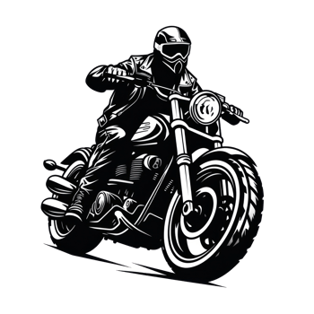 Black motorcycle club logo isolated png