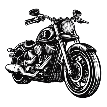 Black motorcycle club logo isolated png