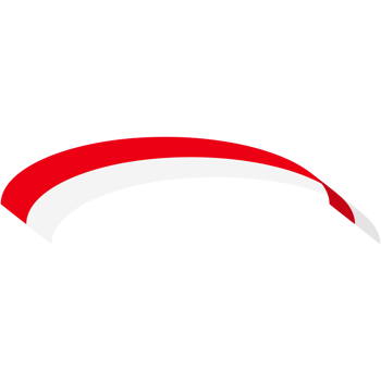 The red and white flag fluttered and folded like a ribbon png
