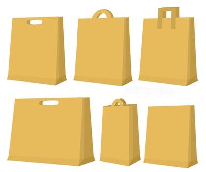 Paper Bag Element Collection vector
